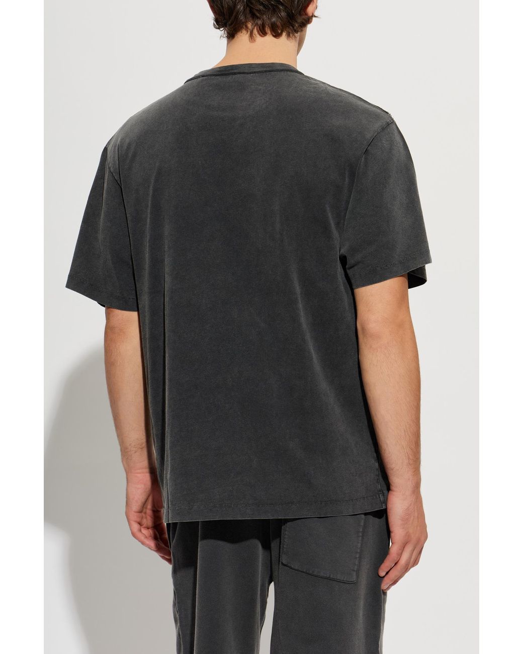 Off-White c/o Virgil Abloh Black T-Shirt With A Vintage Effect for men