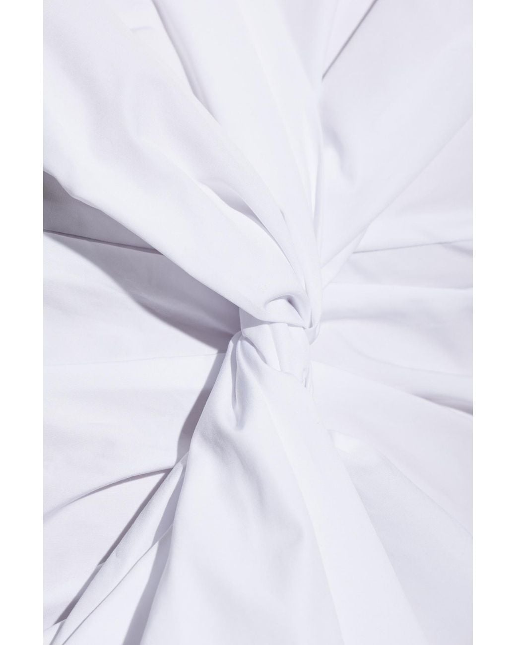 Balmain White Draped Top