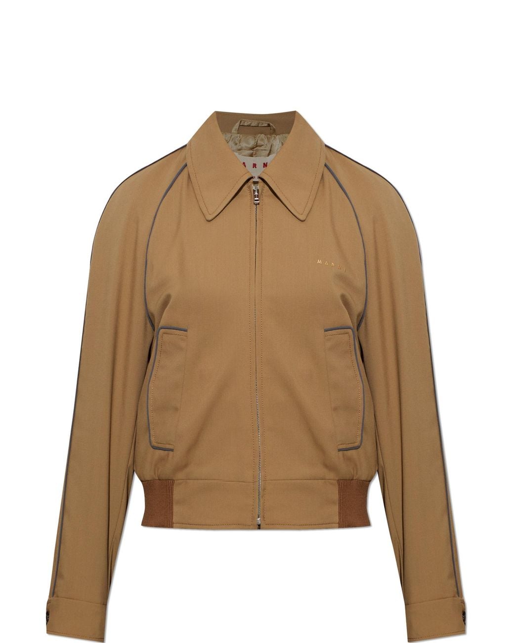 Marni Natural Wool Bomber Jacket
