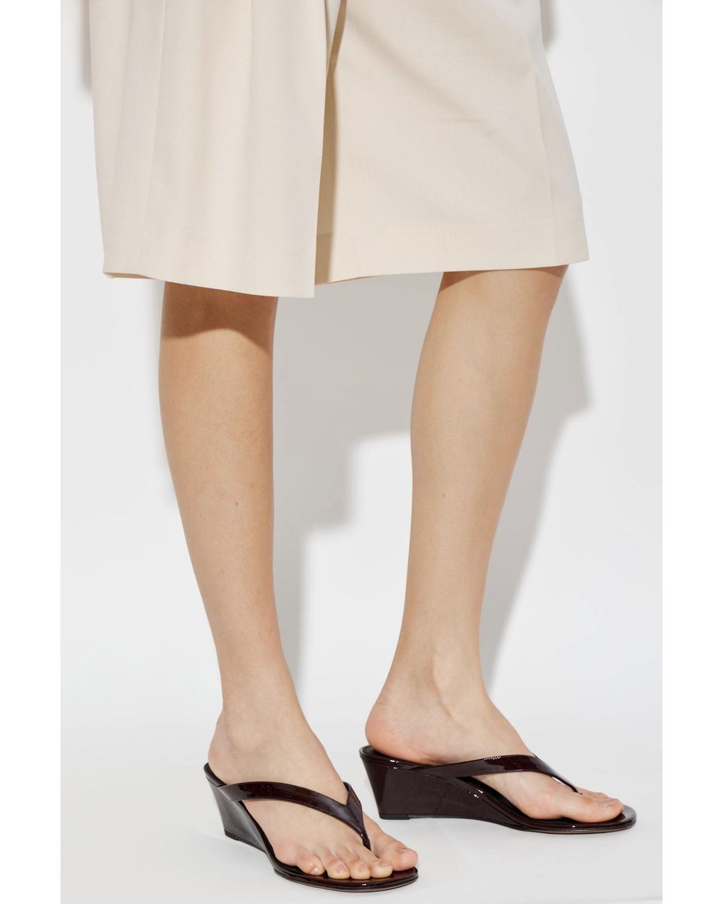 Neous Brown Wedge Sandals "Tercus"