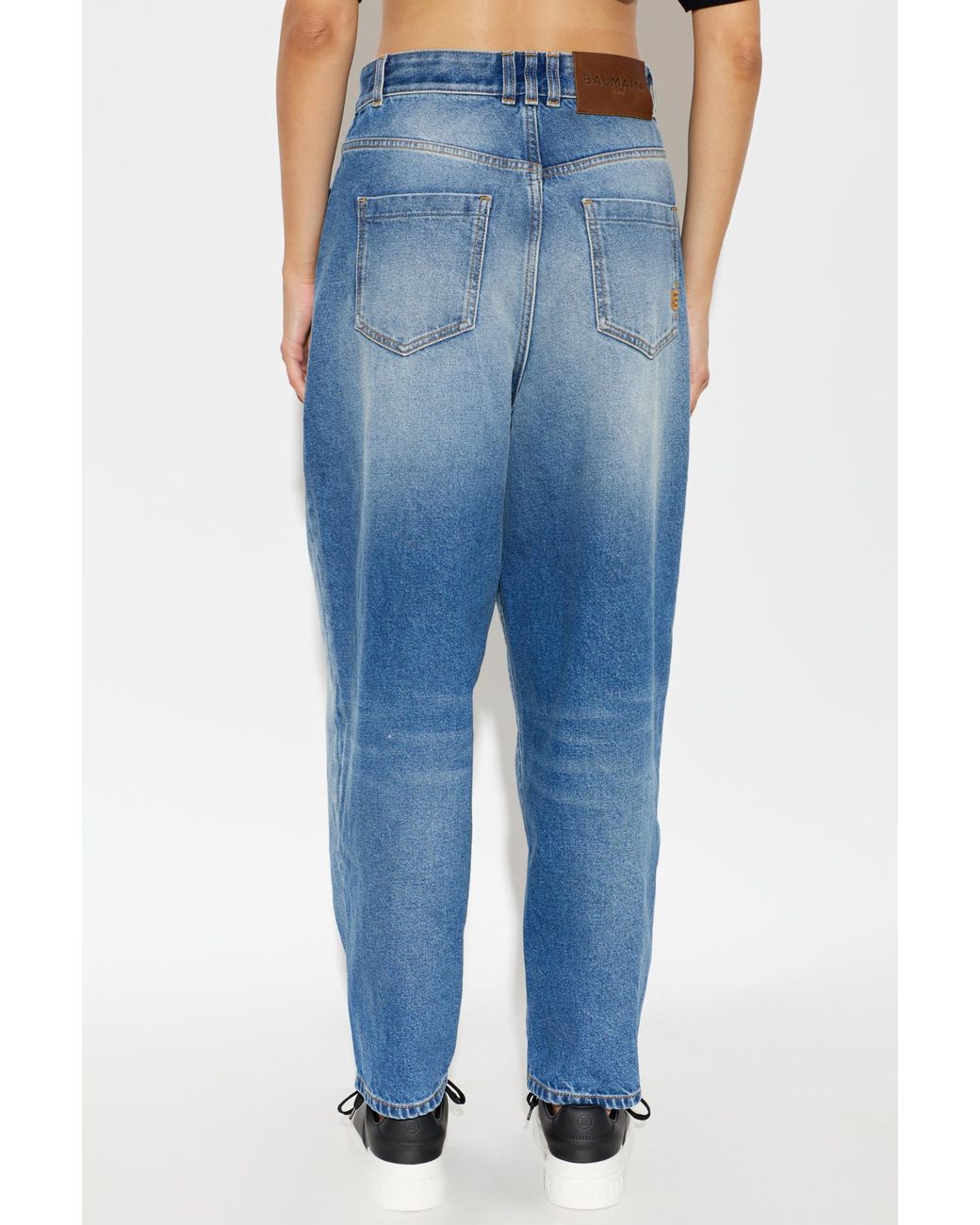 Balmain Blue Jeans With Pleats