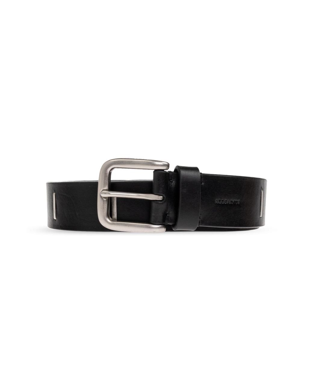 AllSaints Black Leather Belt