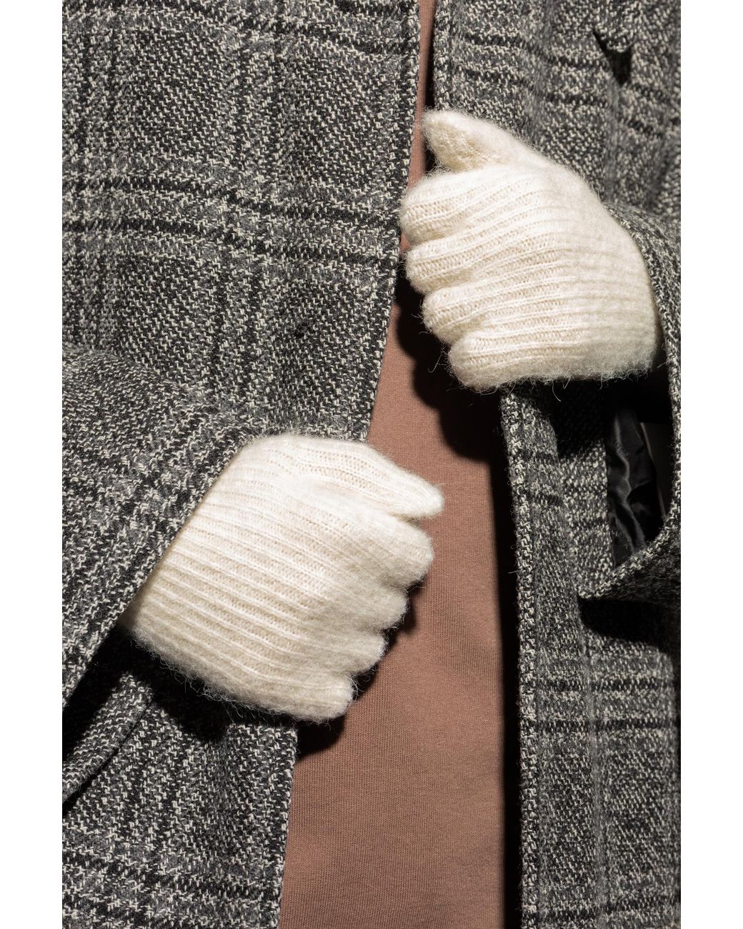 Jacquemus White Wool Gloves