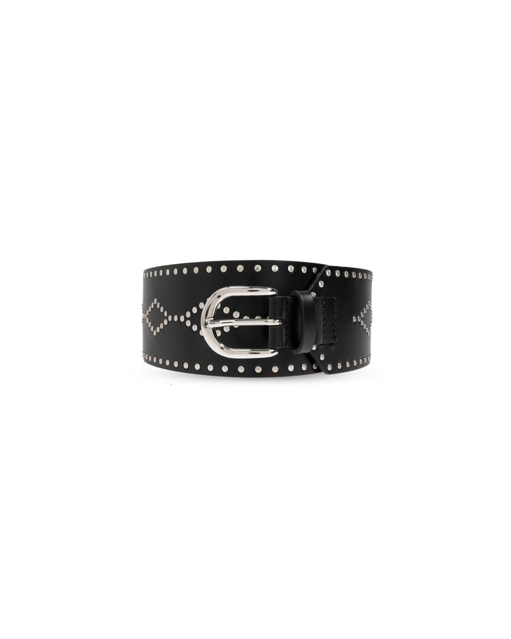 Isabel Marant Black Leather Belt 'Lucie'