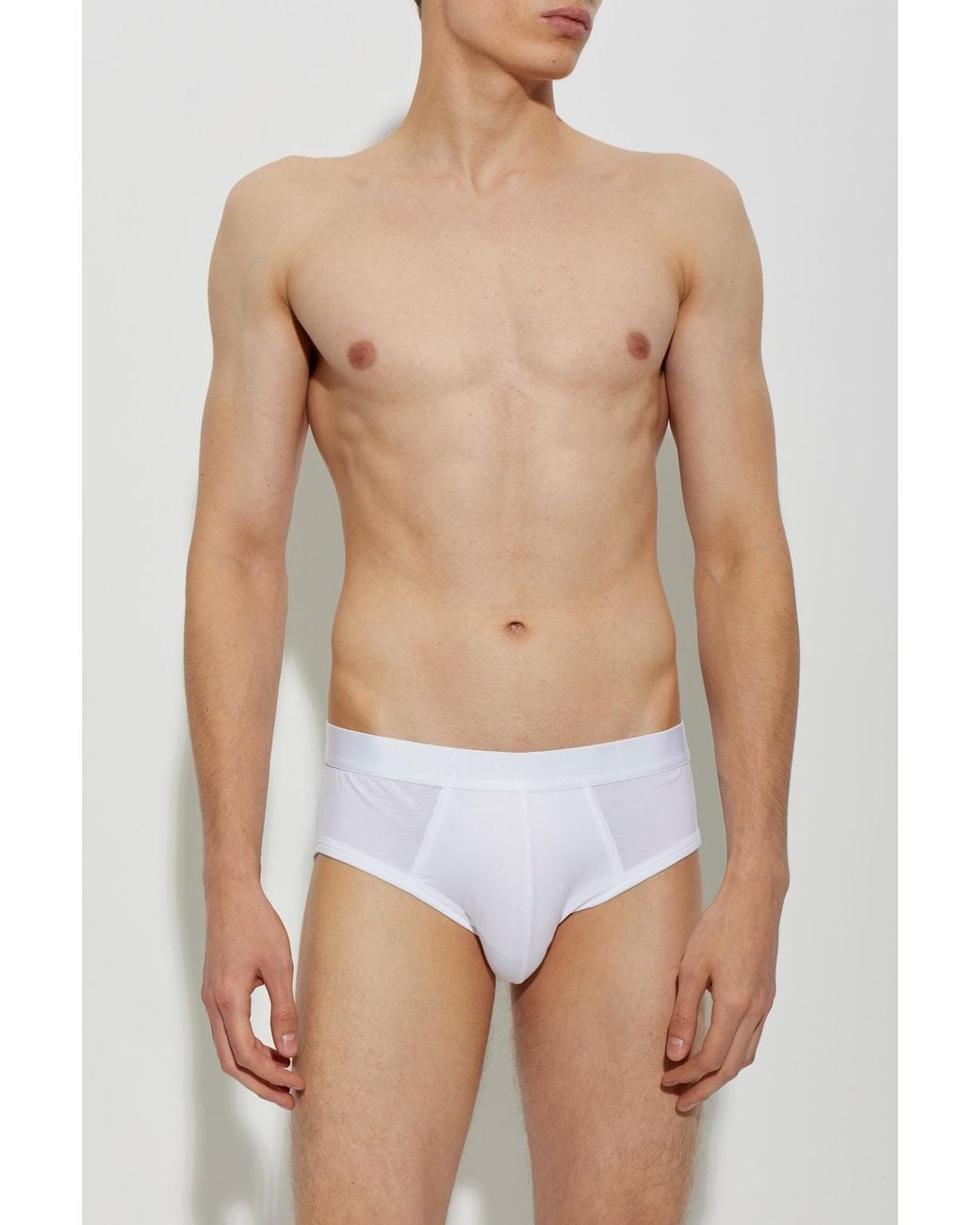 CDLP White Logo Briefs for men