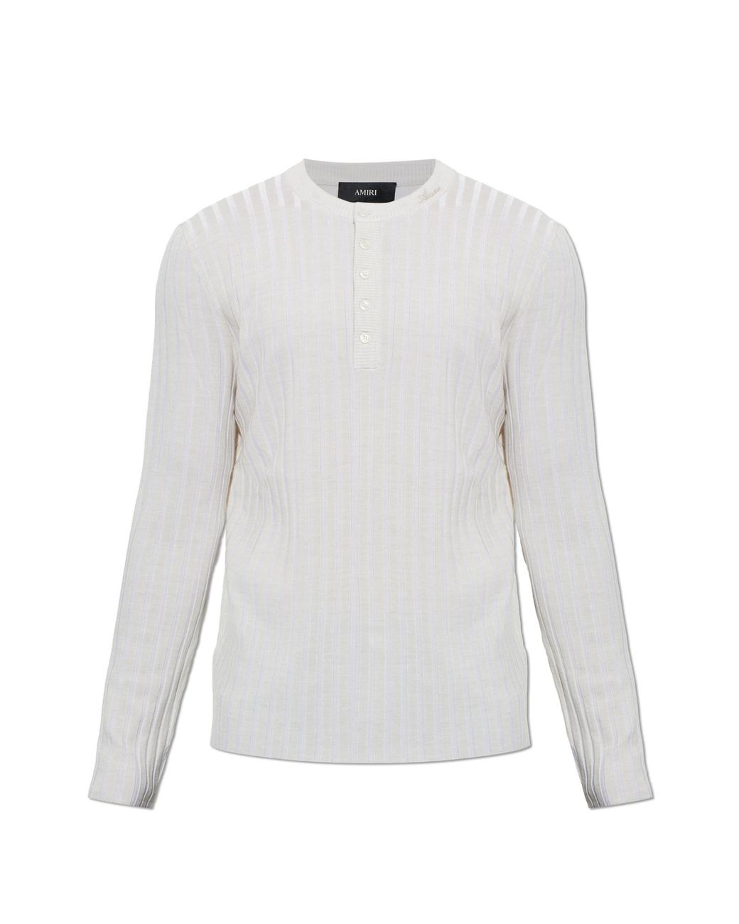 Amiri White Sweater With Embroidered Logo for men