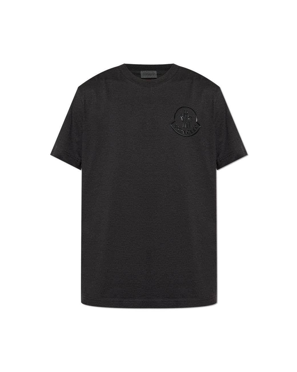 Tシャツ・カットソー MONCLER BLACK STRETCH COTTON T-SHIRT Moncler/モンクレール｜ブラック ストレッチ コットン Tシャツ