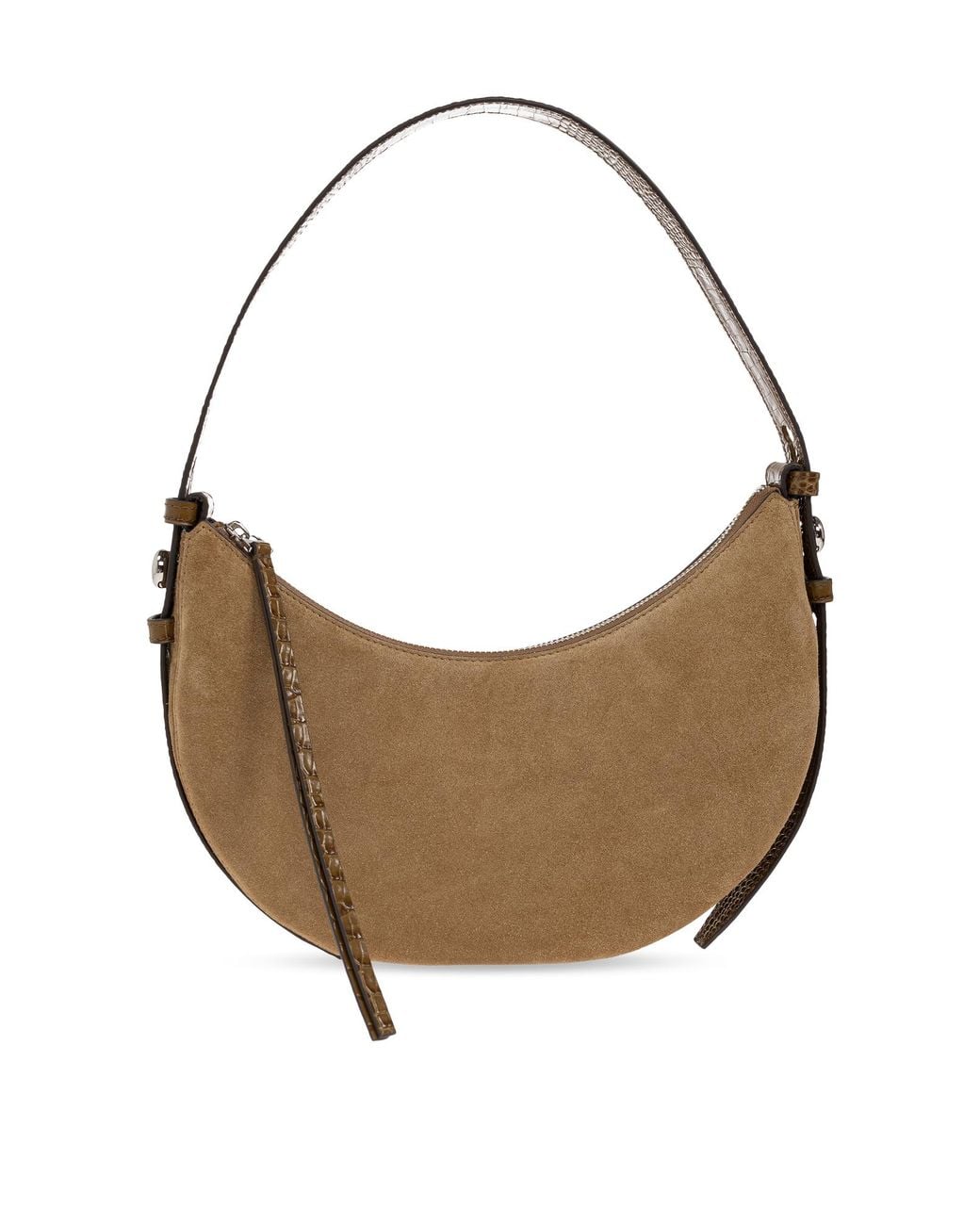 Tory Burch Brown Suede Bag "Romy"
