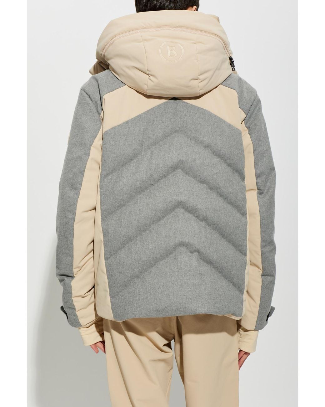 Bogner Gray 'Flann-Ld' Ski Down Jacket for men