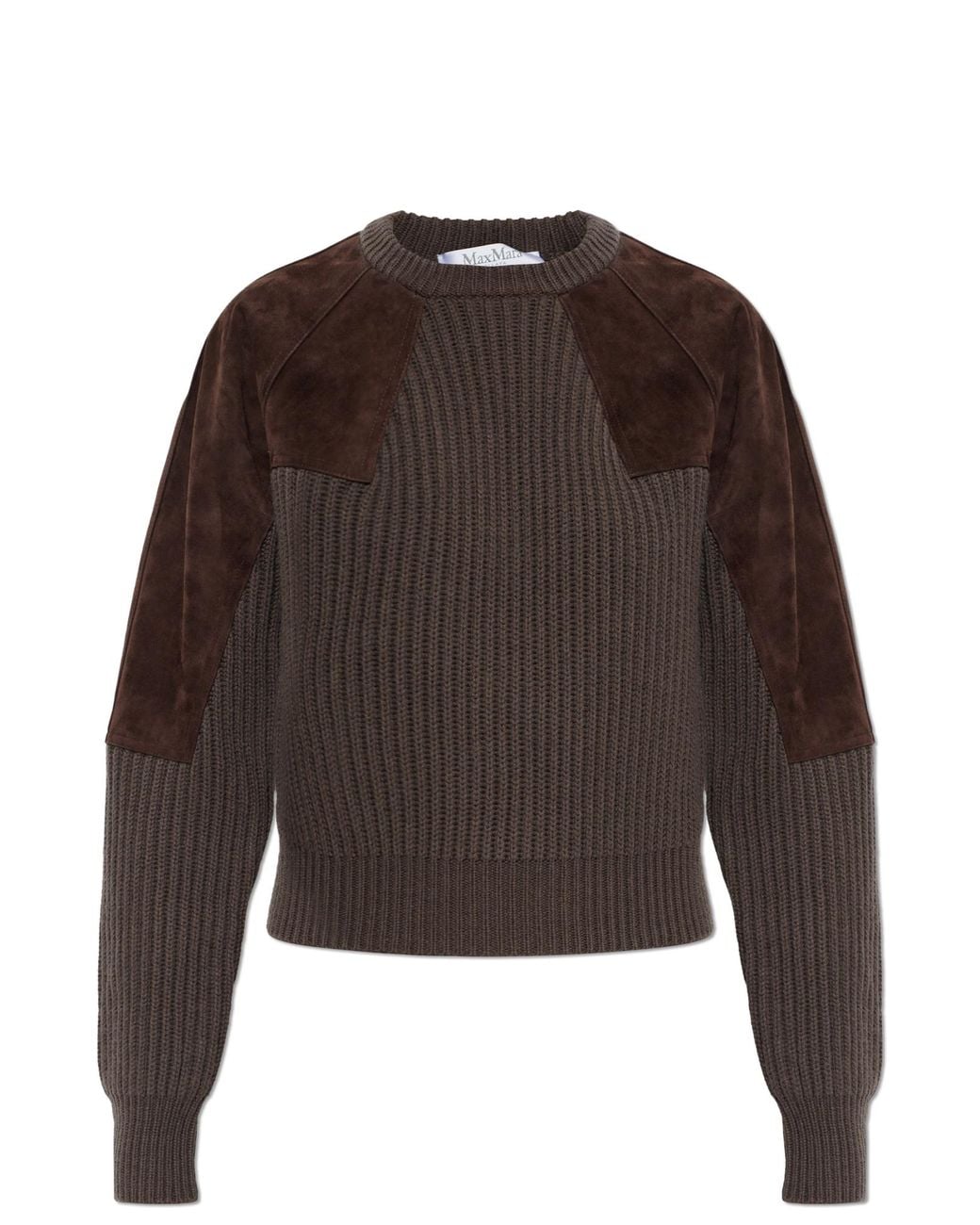 Max Mara Brown Wool Sweater 'Tropico'