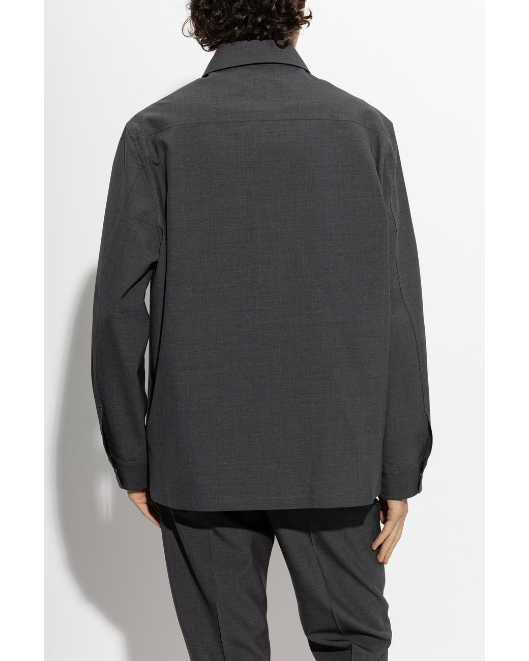 Jil Sander Black Wool Jacket for men