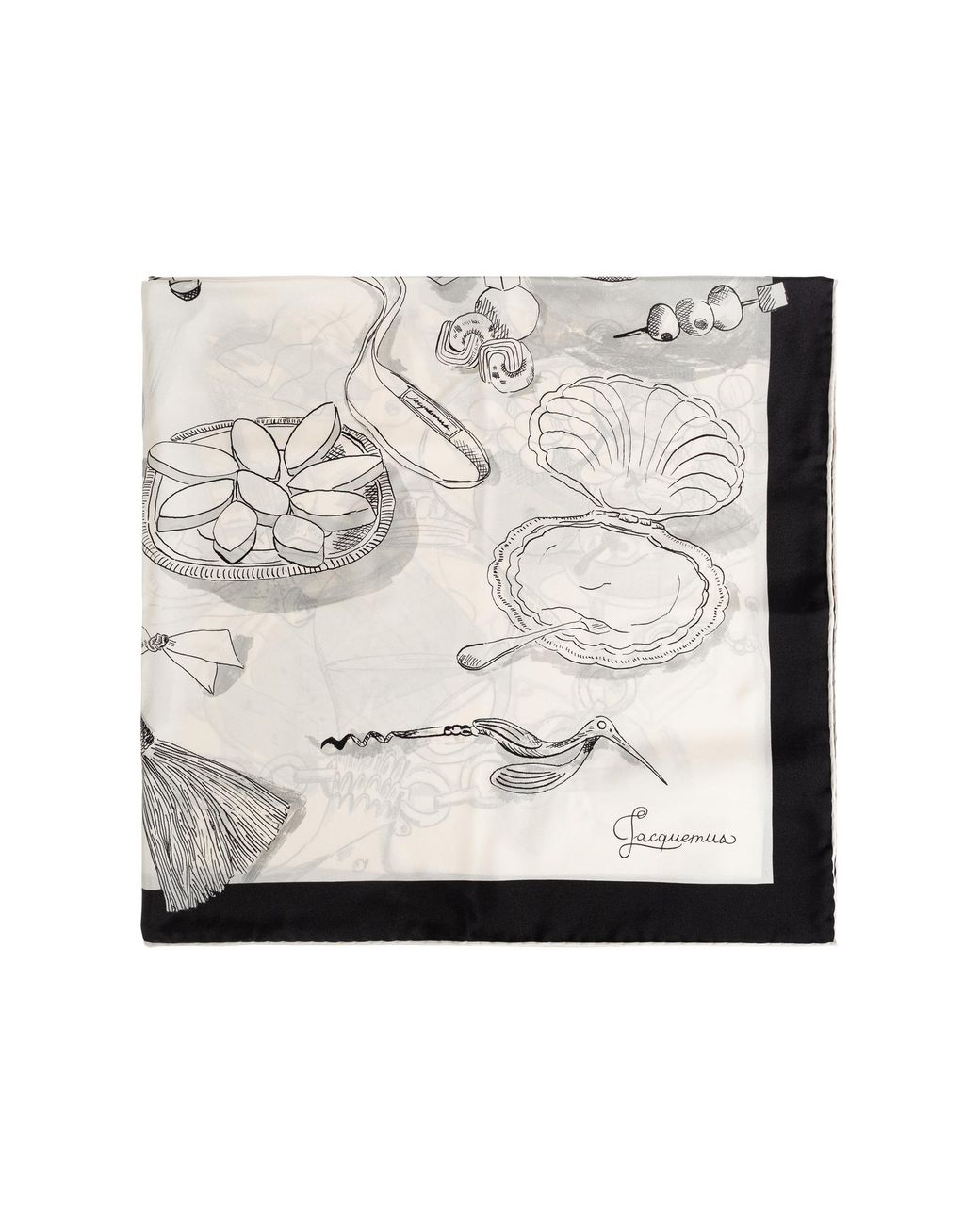 Jacquemus Natural Scarf 'Le Grand Foulard Coctail'
