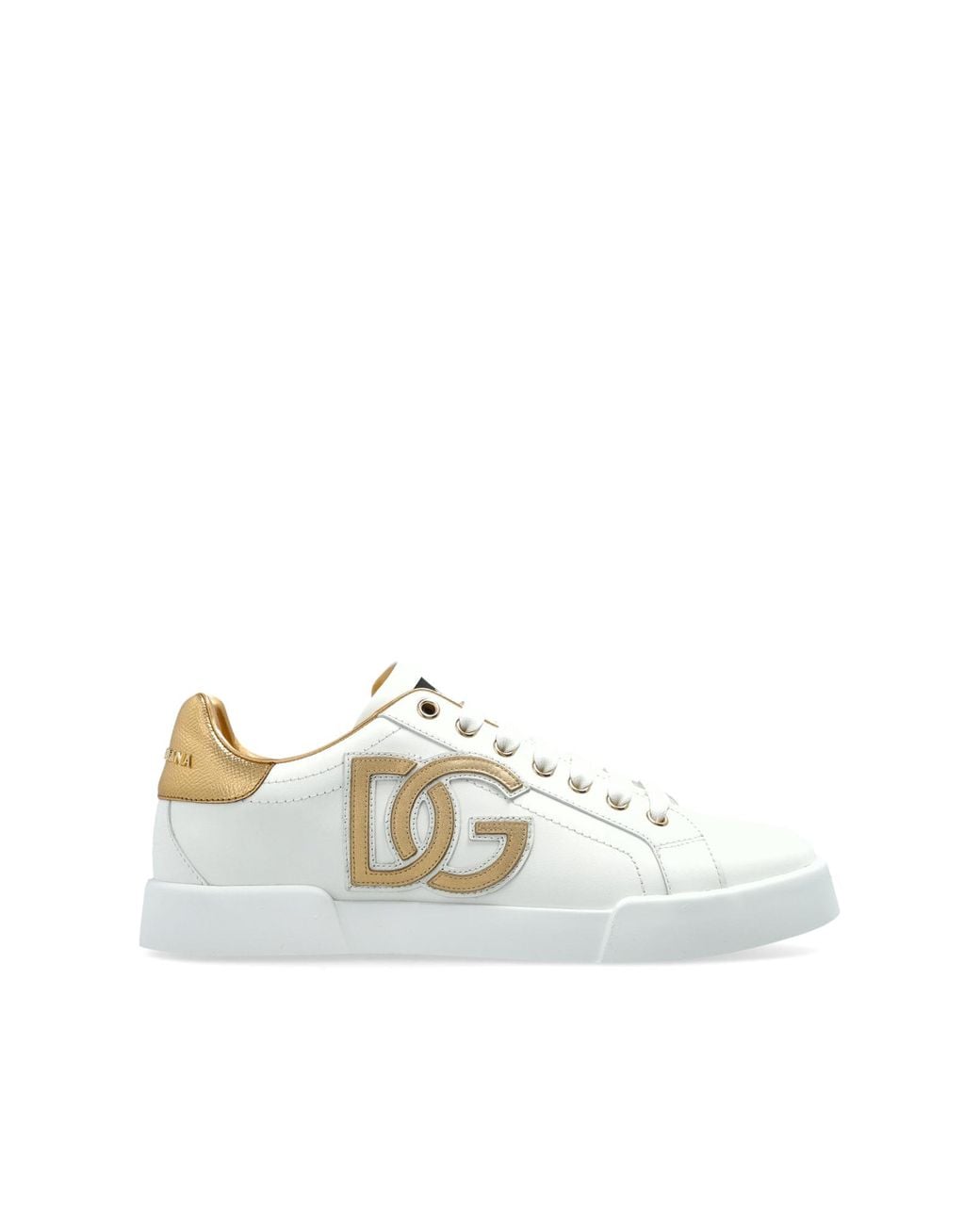 Dolce & Gabbana White Sports Shoes Portofino