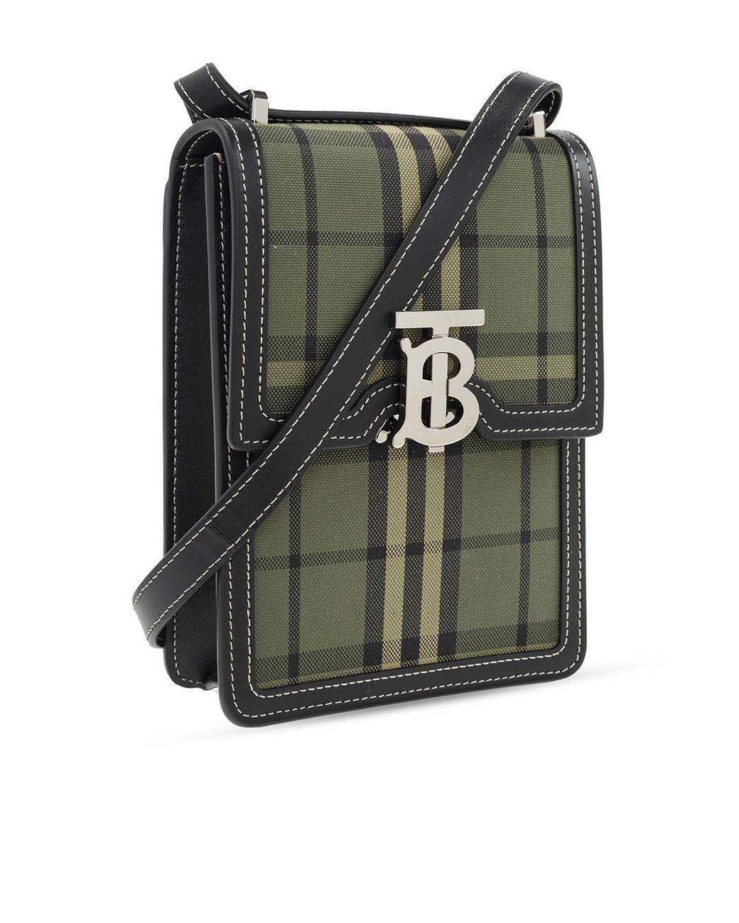 Burberry Checked Shoulder Bag in Blue for Men | Lyst