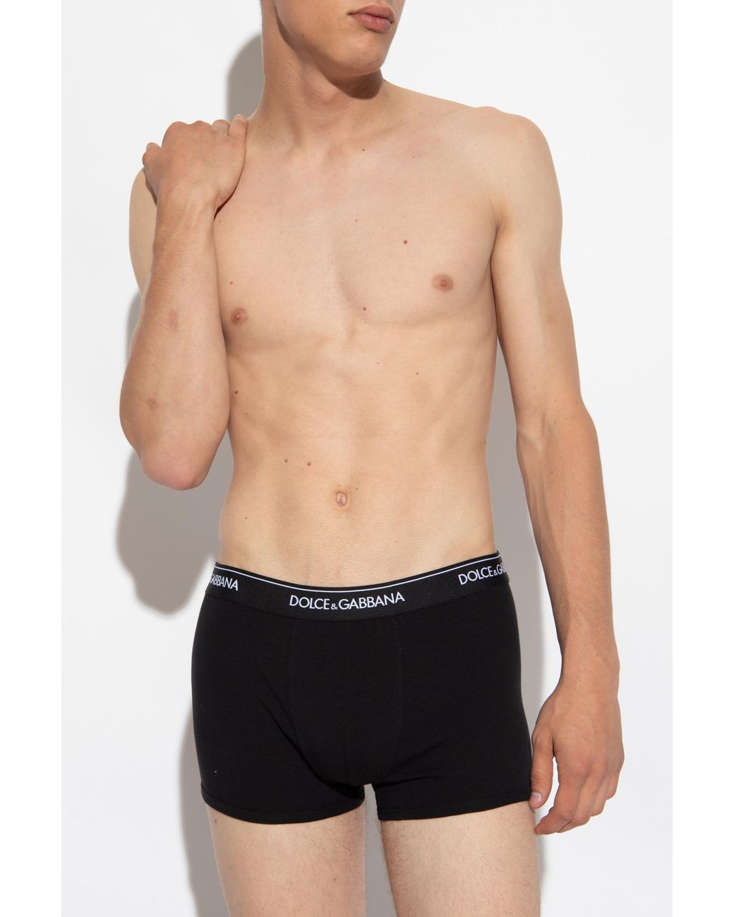 Dolce & Gabbana Black Bi-pack Underwear Boxer for men