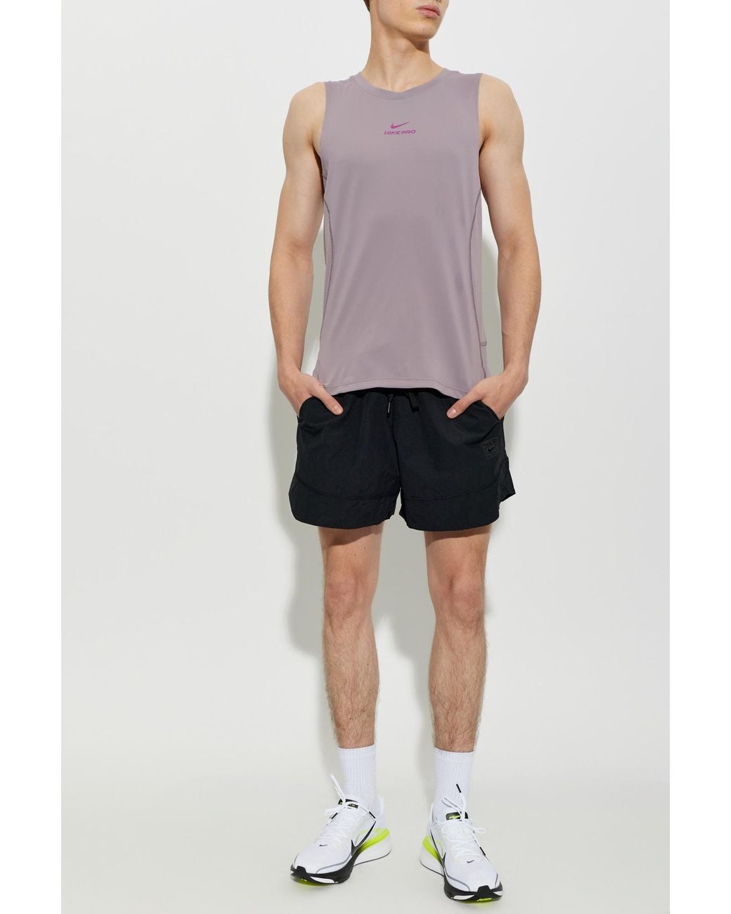 Nike Pro Collection Top in Purple for Men | Lyst