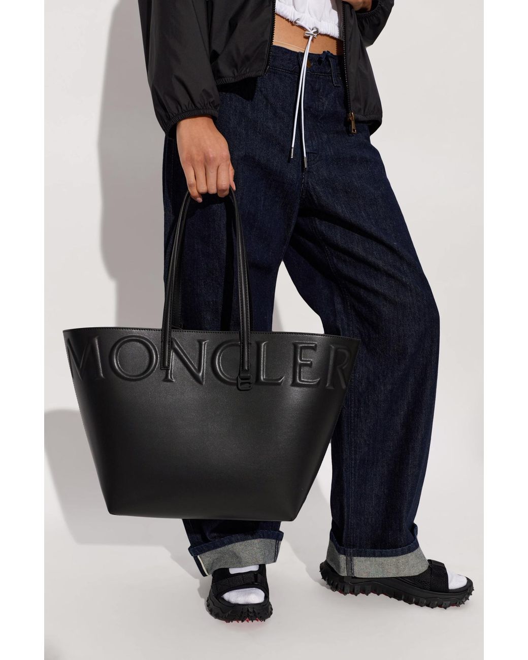 Moncler Black 'Very Small' Shopper Bag