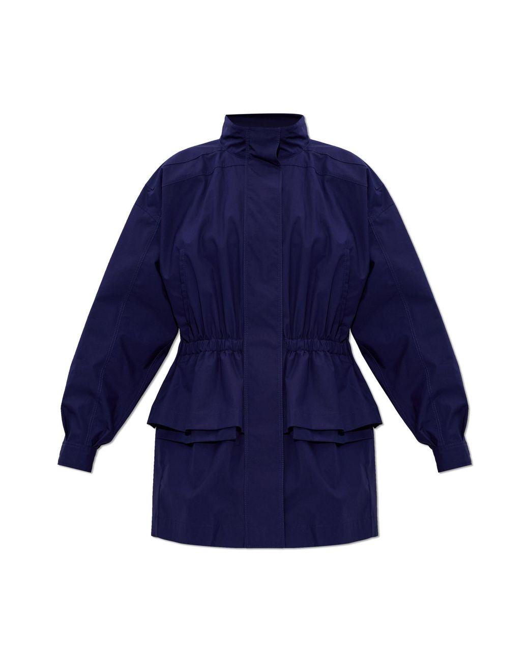 Fendi Blue Jacket With A Peplum