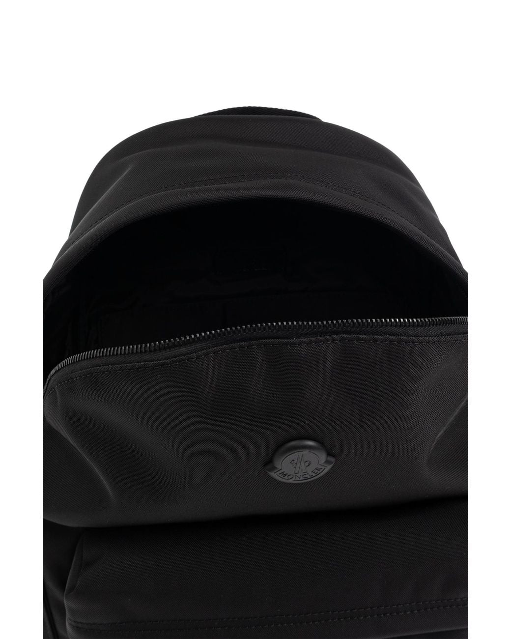 Moncler Black Backpack With Logo for men
