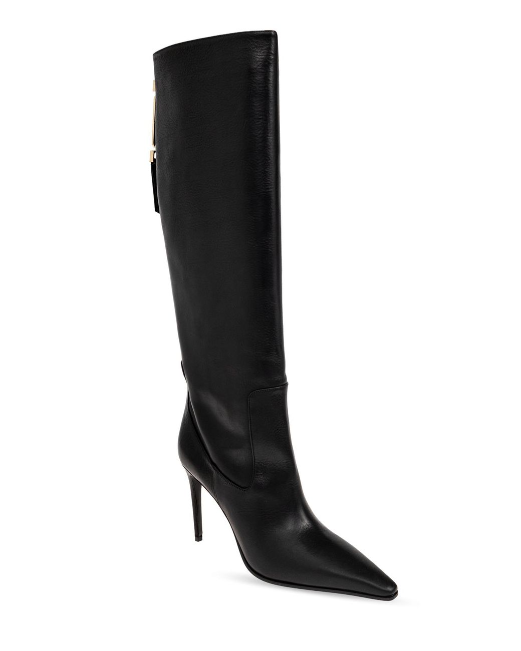 DSquared² Black Leather Heeled Boots