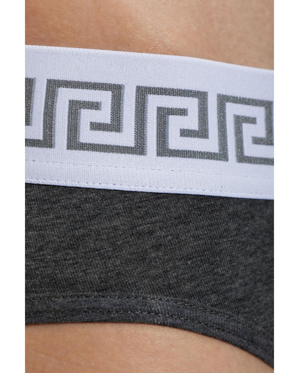 Versace Gray Medusa Head Briefs for men