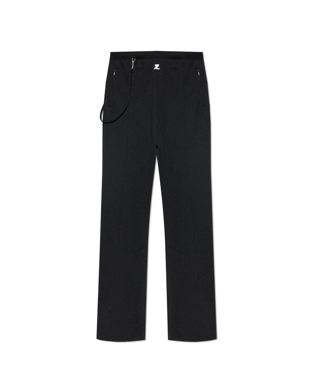 Courreges Black Pants With Logo for men