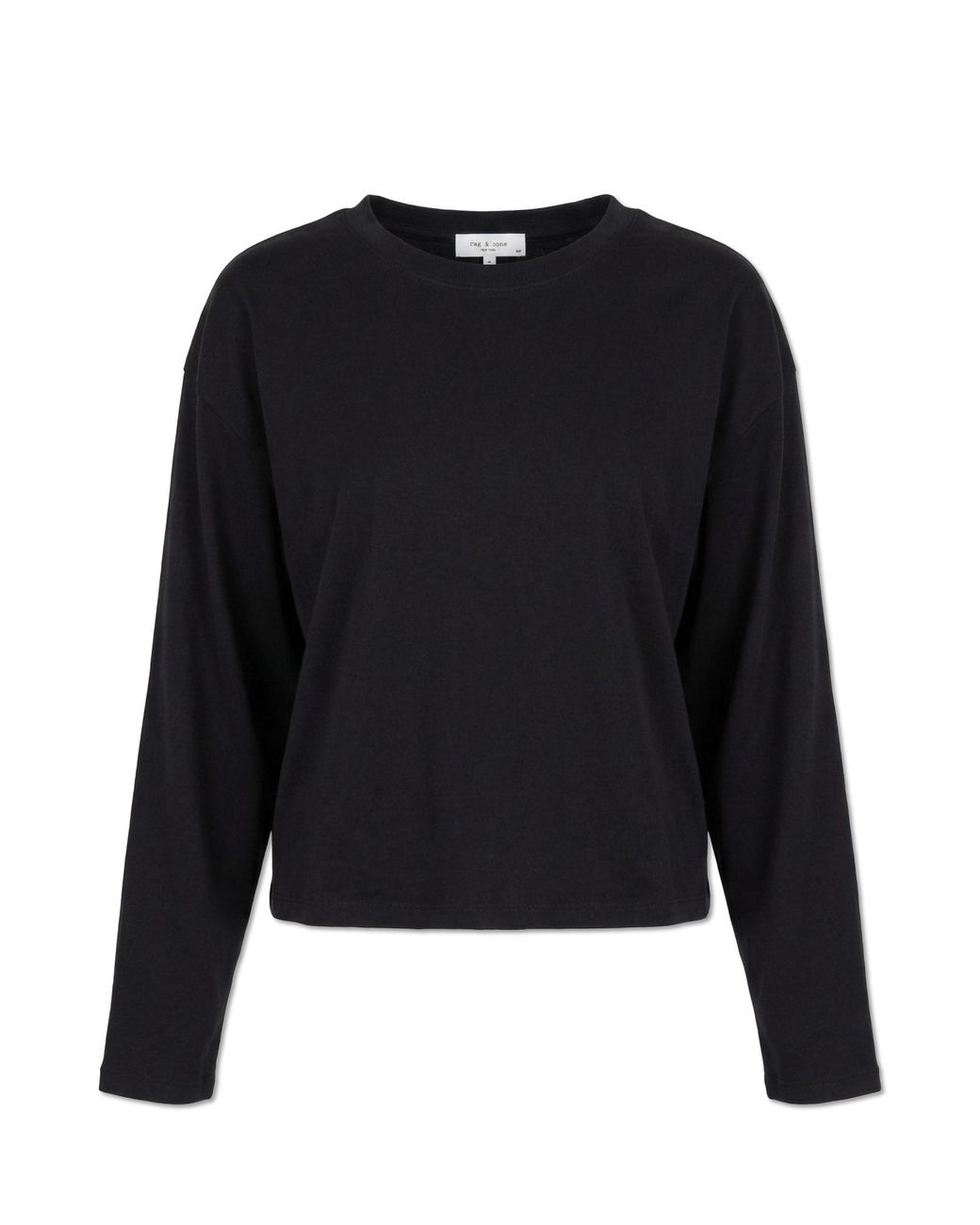 Rag & Bone Black Long-Sleeve Top