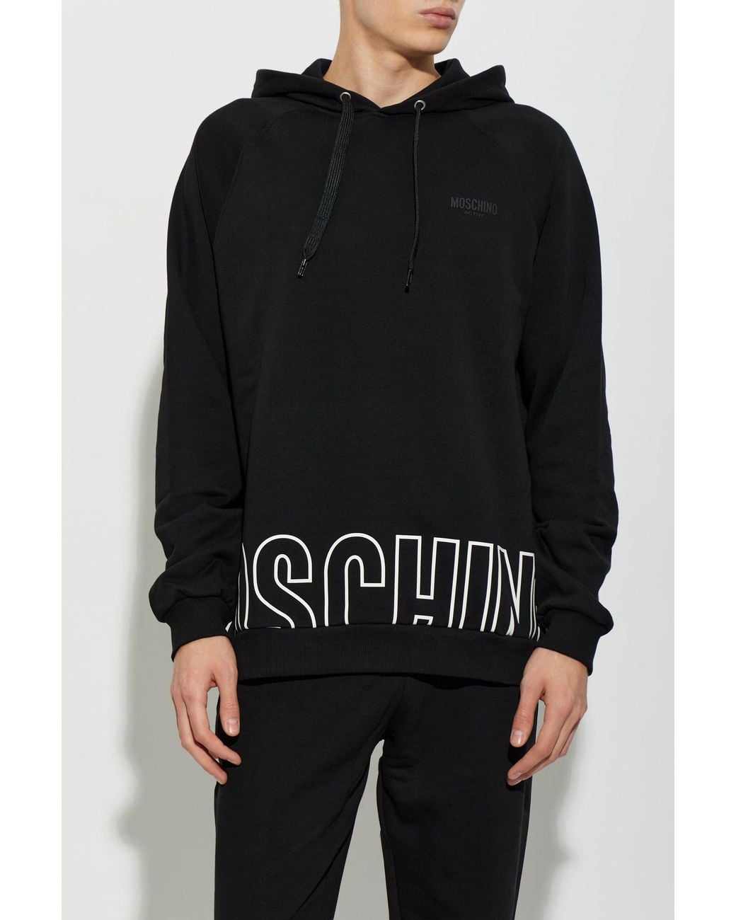 Moschino Black 'Active' Sweatshirt for men
