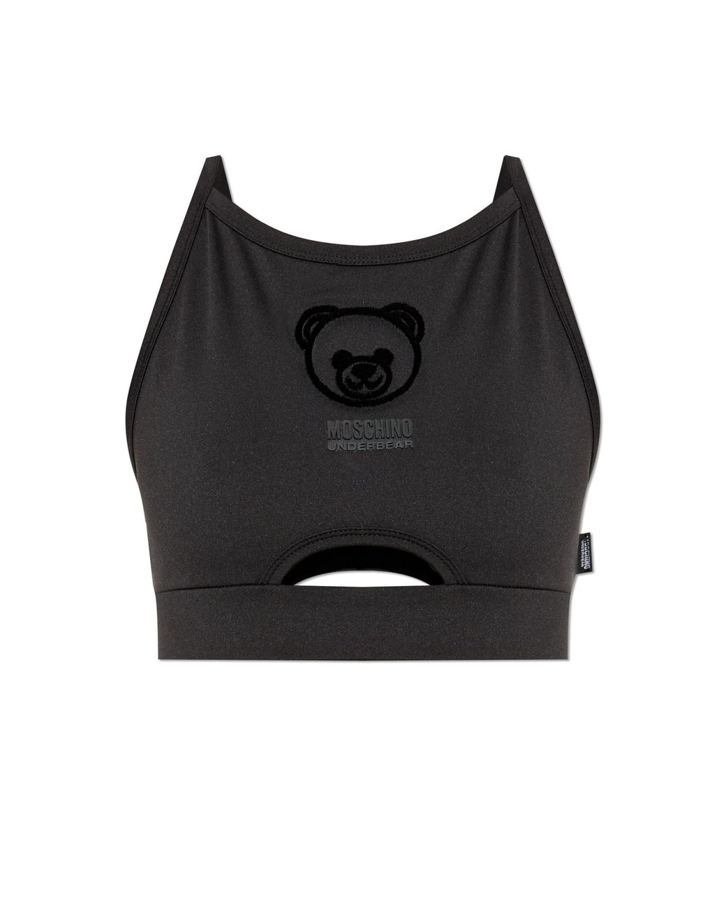 Moschino Black Lingerie-Style Camisole Top