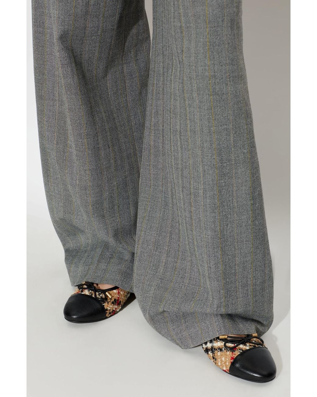 Burberry Natural 'Highgate' Ballerinas