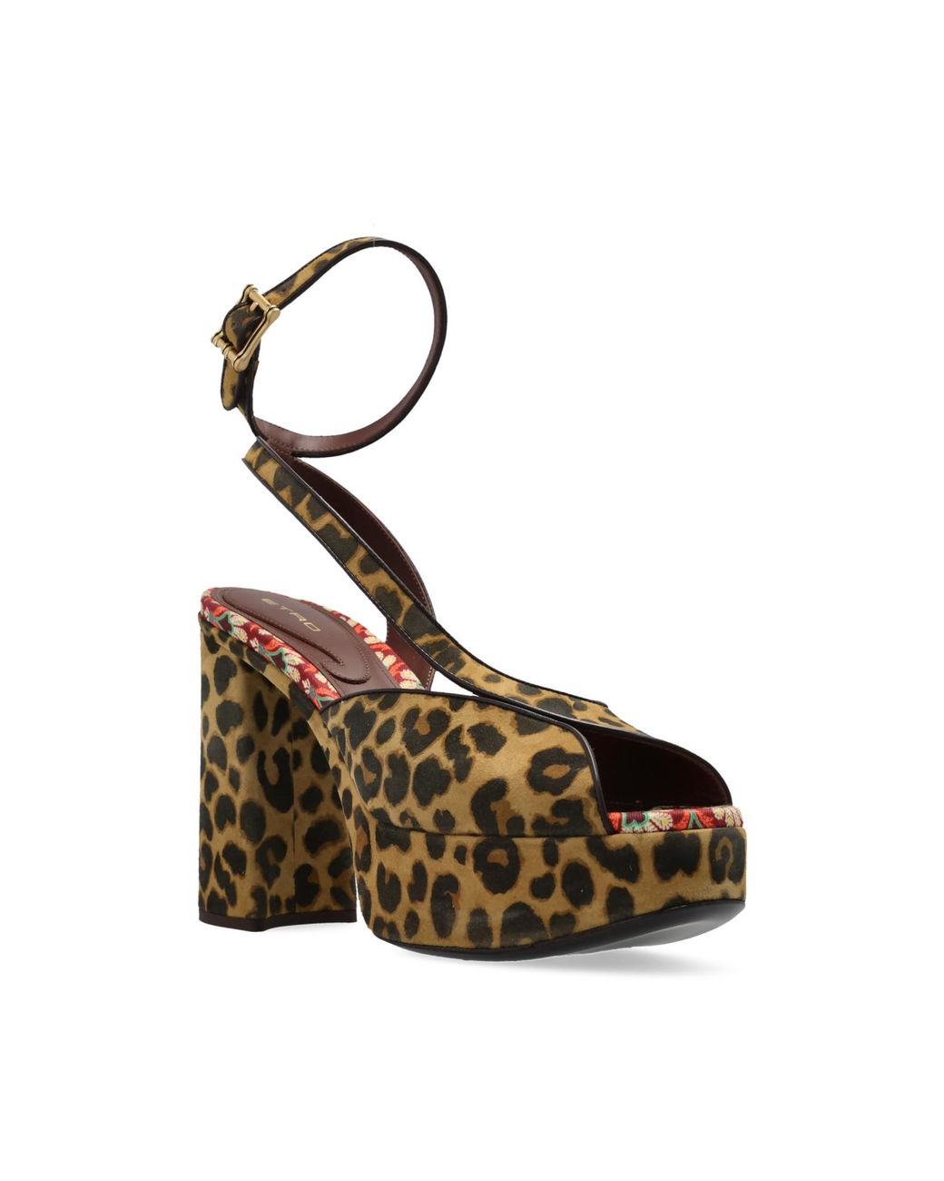 Etro Metallic Platform Sandals