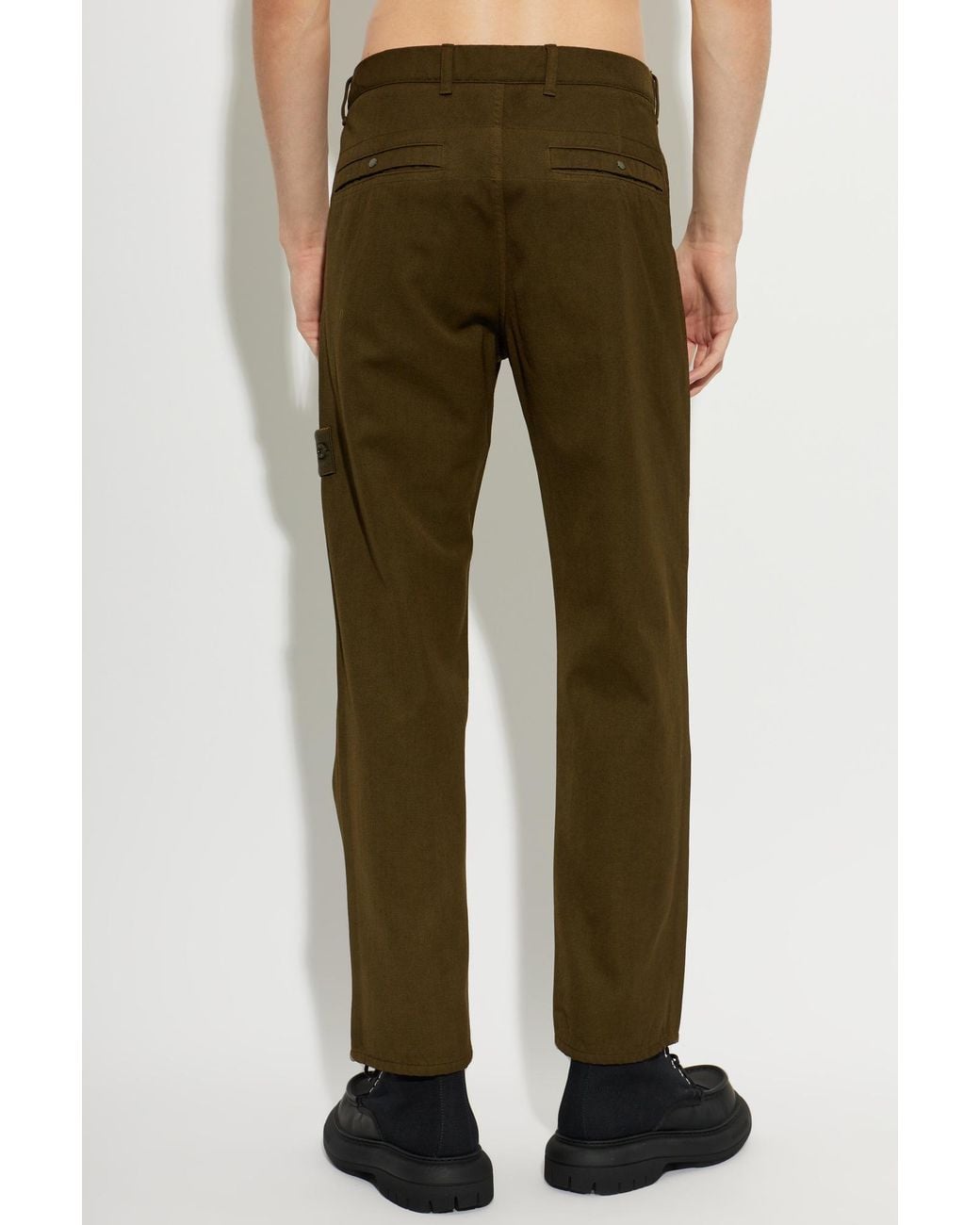 Stone Island Green Trousers From The 'Ghost Drop 4' Collection for men