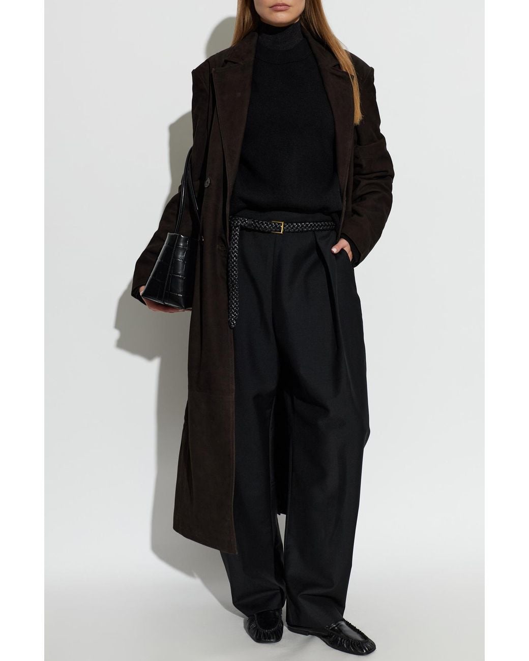 Studio Nicholson Black Wool Turtleneck Sweater 'Morina'