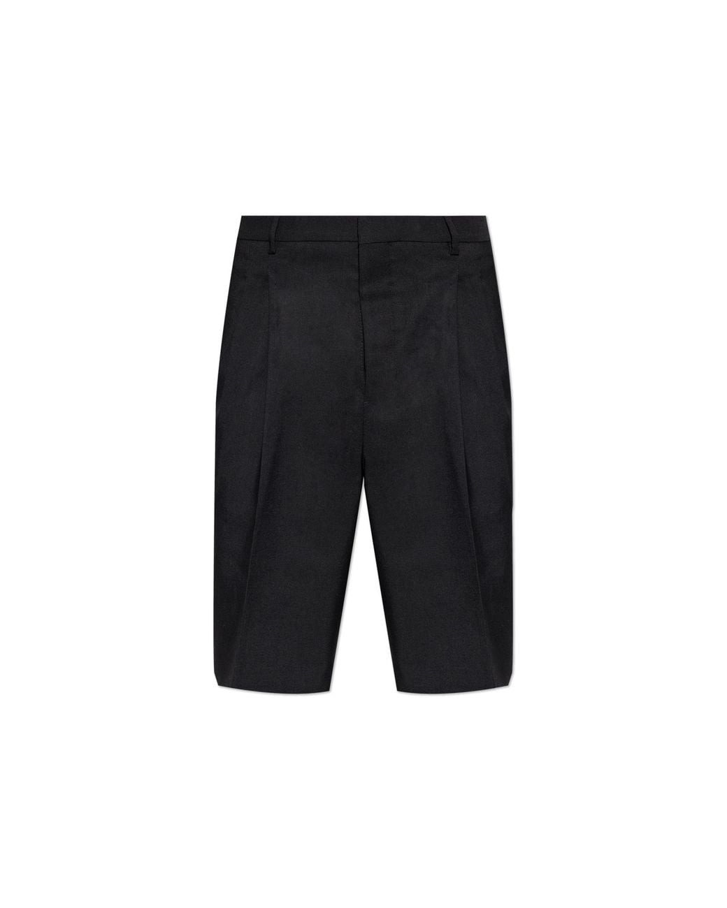 AMI Black Wool Shorts for men