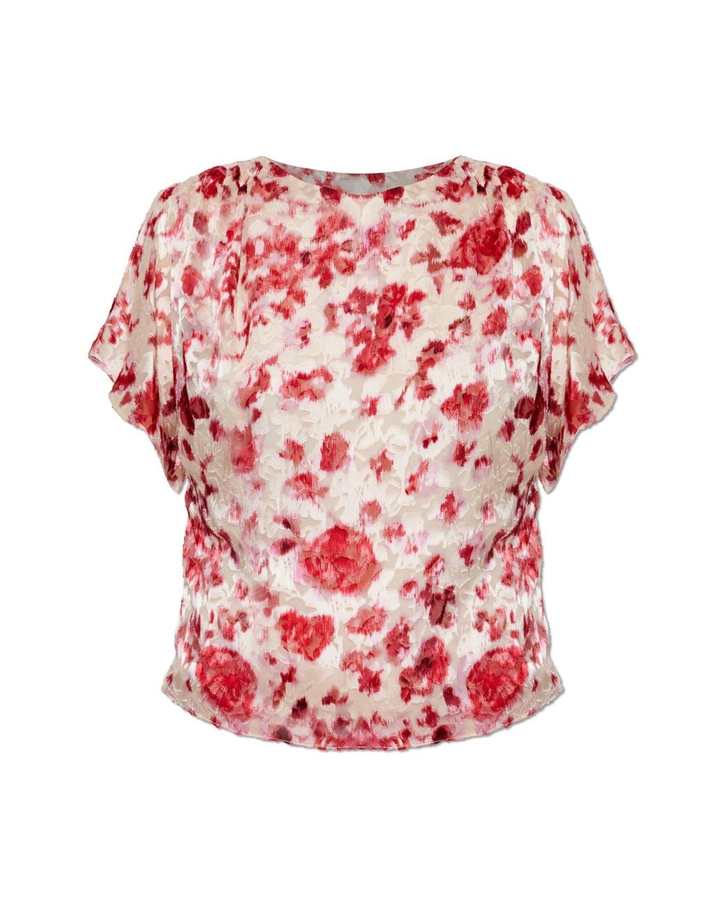 Isabel Marant Red Top 'Hervane'