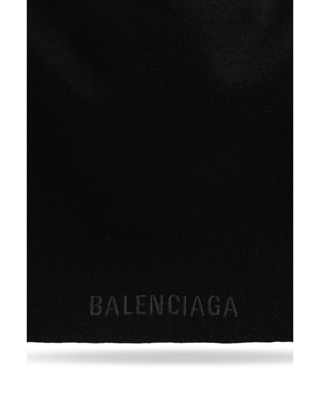Balenciaga Black Wool Hood