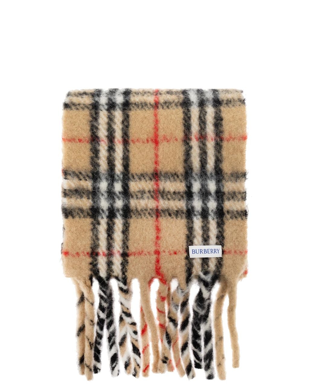 Burberry Gray Wool Scarf