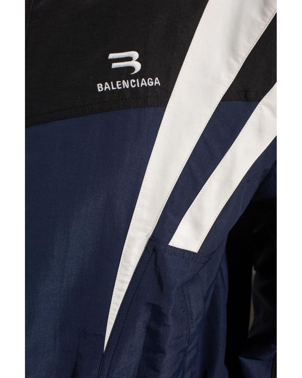 Balenciaga 'sporty B' Track Jacket in Blue for Men | Lyst Canada