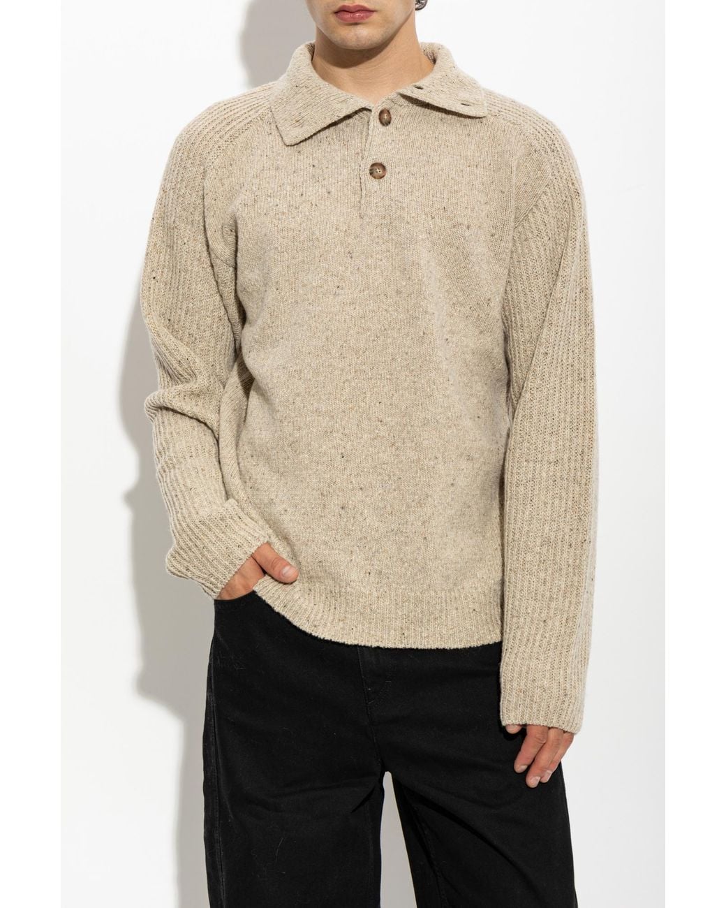 Isabel Marant Natural Wool Turtleneck 'Ken' for men