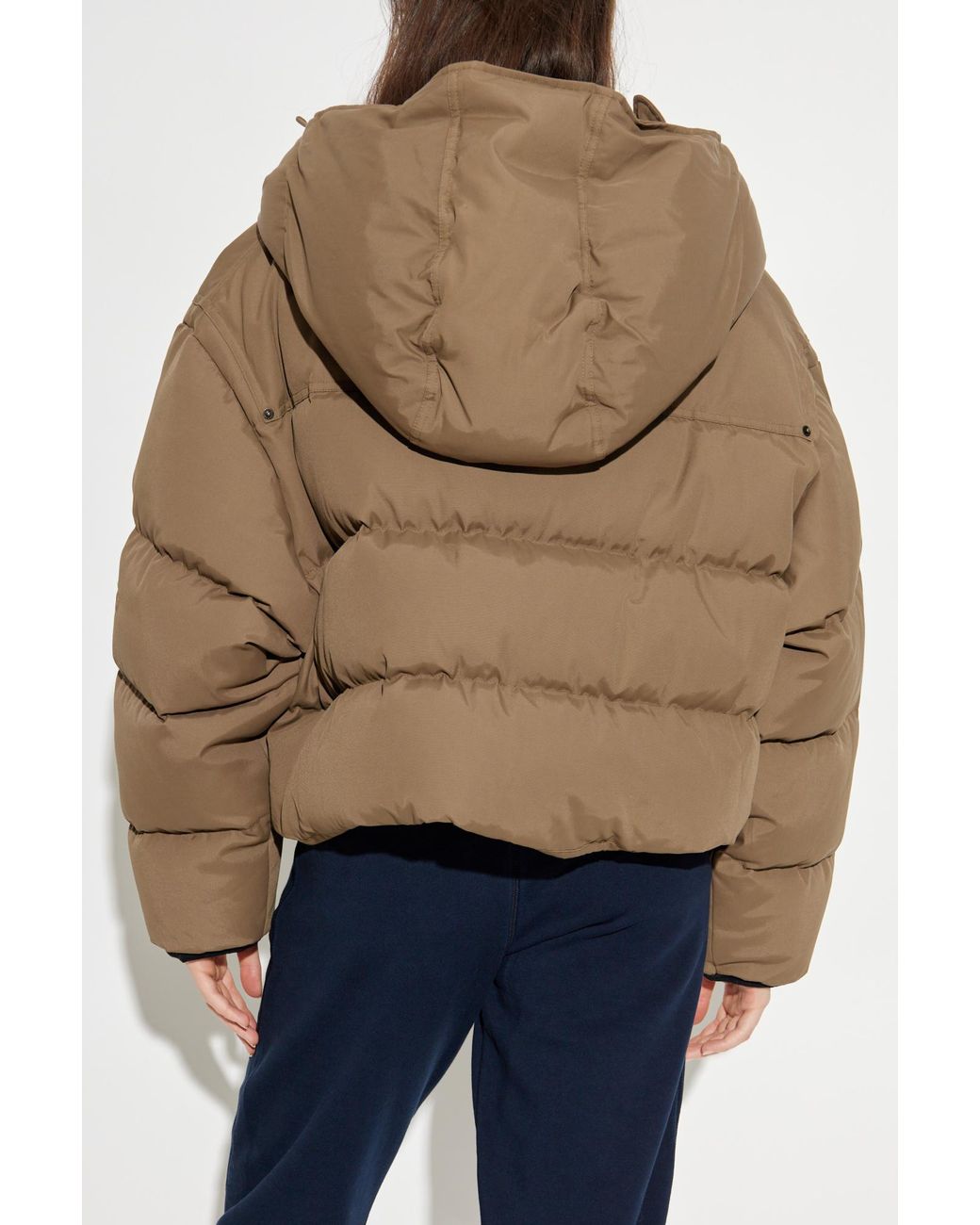 DSquared² Brown Puffer Jacket With Logo