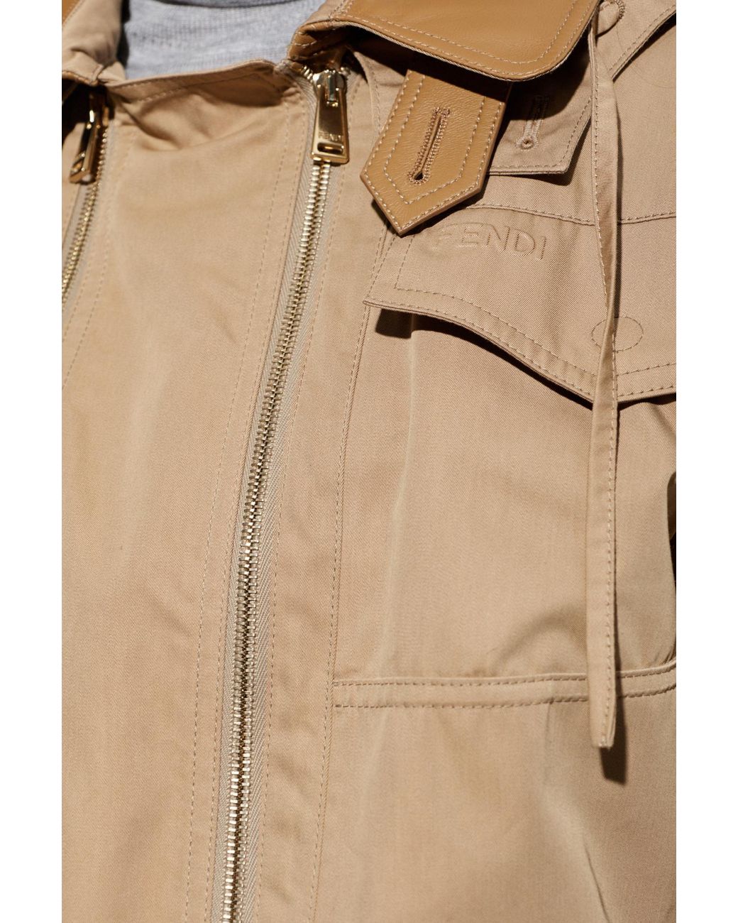 Fendi Blue Hooded Jacket