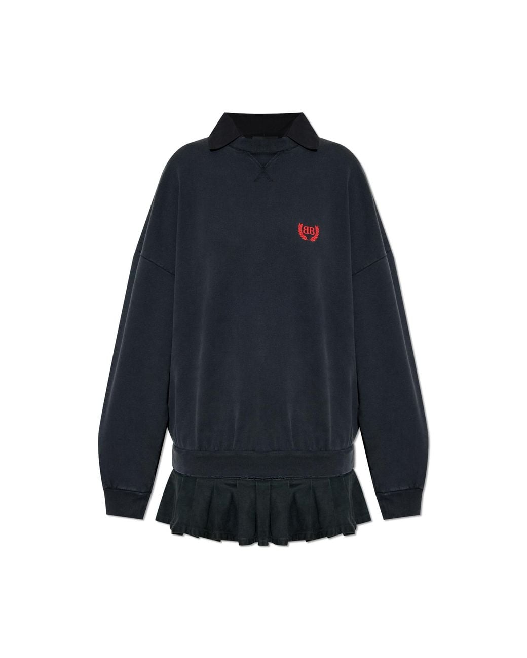 Balenciaga Blue Dress With Logo