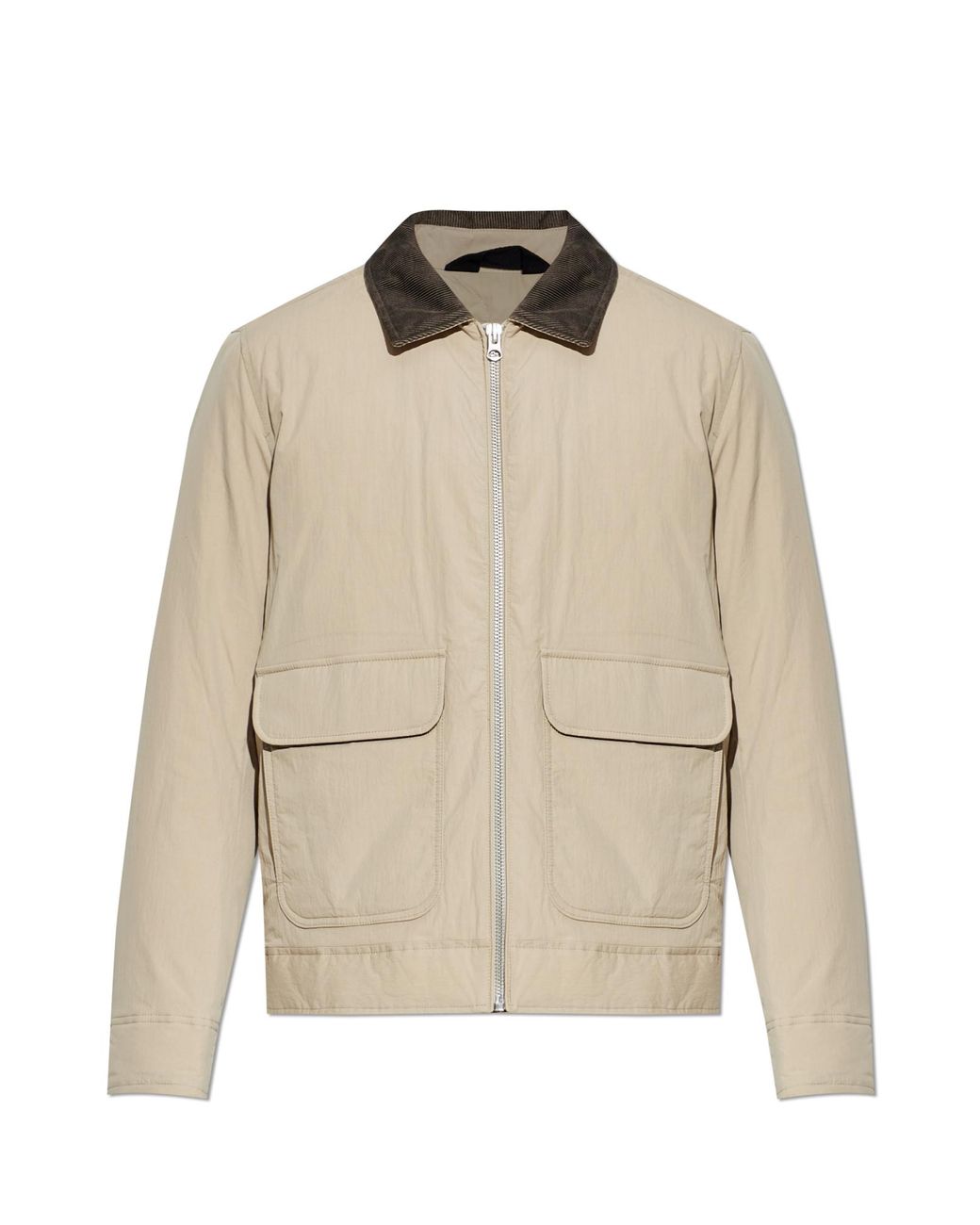 Rag & Bone Natural Jacket With Corduroy Collar for men