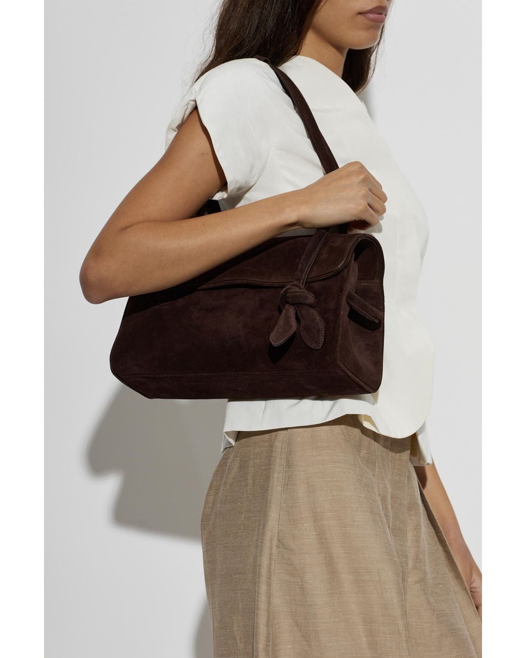 Jacquemus Black Leather Bag 'Turismo Long'