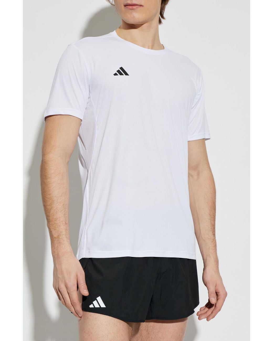 Adidas Originals White T-Shirt From The Adizero Collection for men