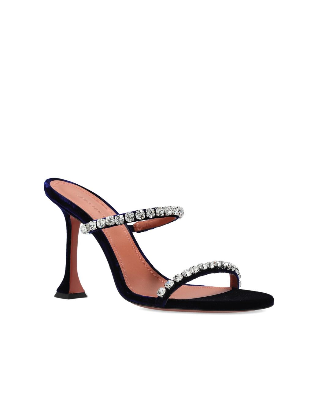 AMINA MUADDI White Heeled Mules 'Gigi'