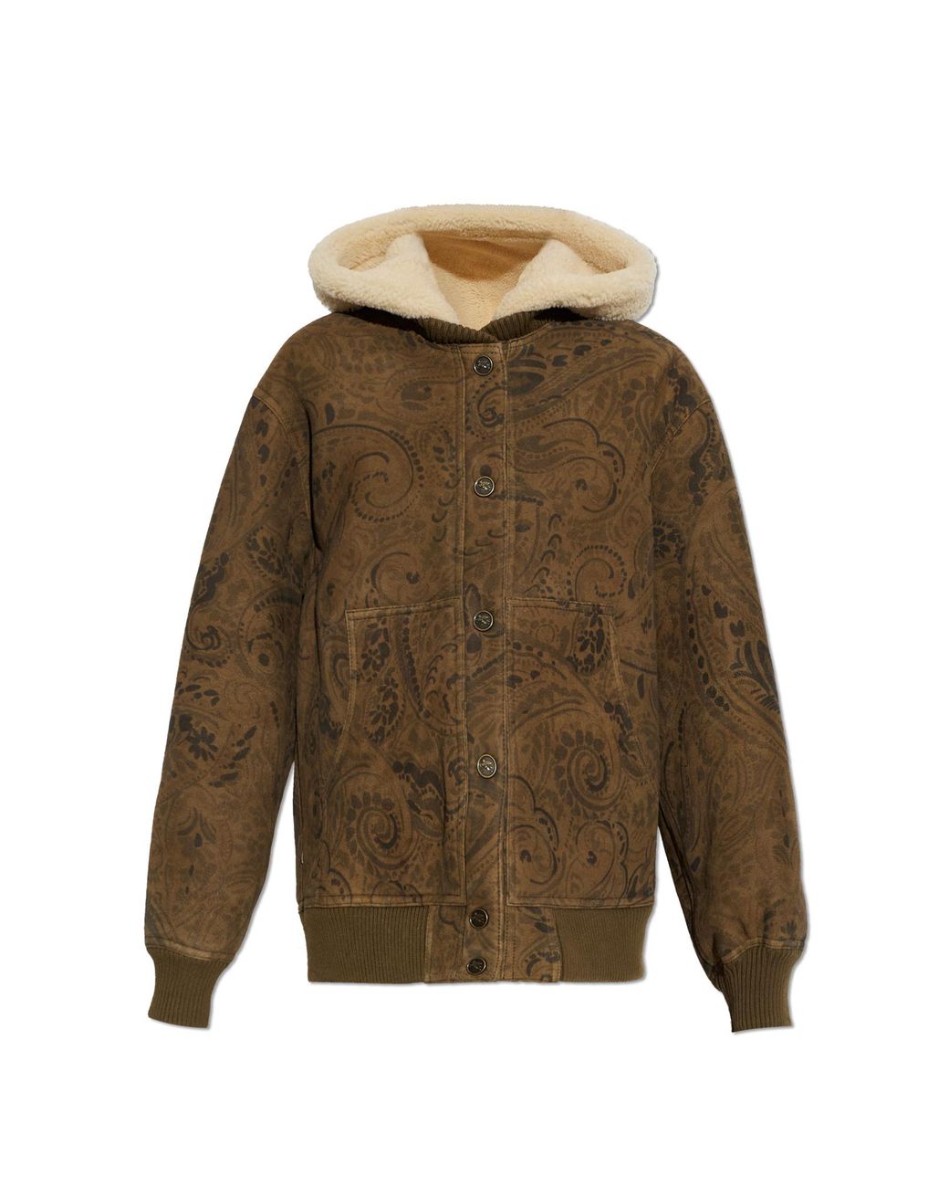 Etro Natural Leather Jacket With Hood