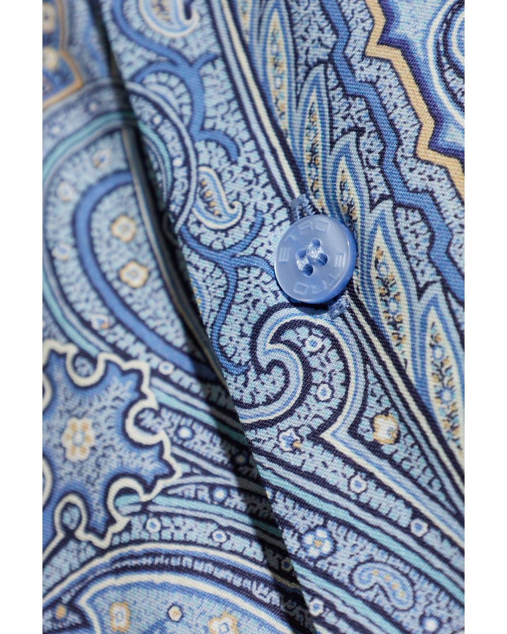 Etro Blue Patterned Shirt for men