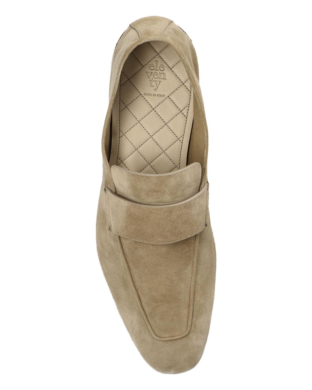 Eleventy Brown Suede "Loafers" Shoes for men