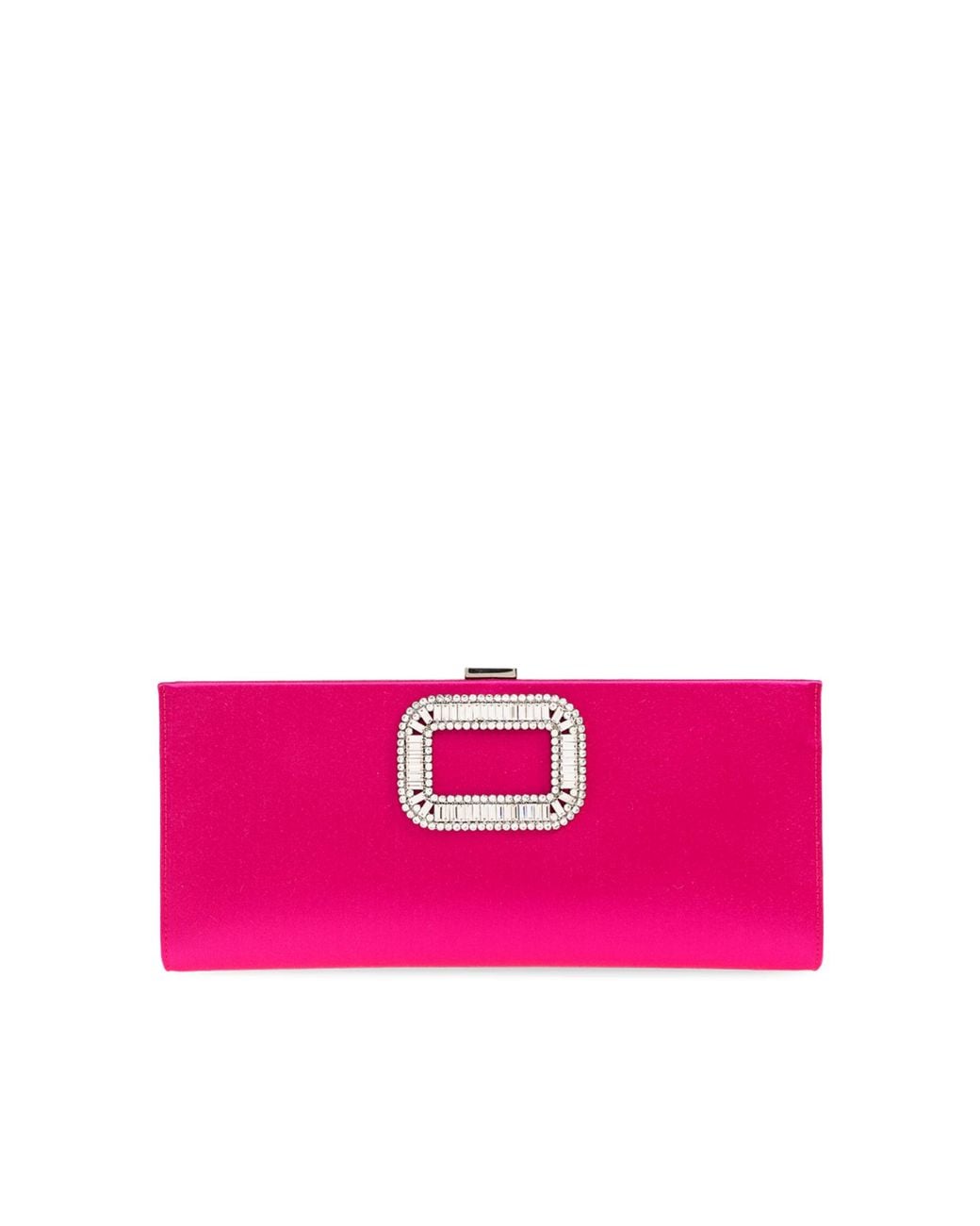Roger Vivier Pink Satin Clutch